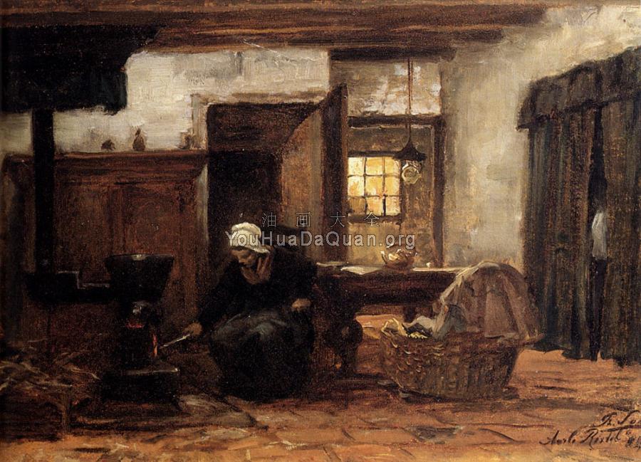 Lighting The Stove - 菲利普·Lodowyck·雅各布·萨德